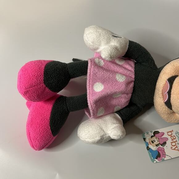 NEW Disney Baby Minnie Mouse Pink Pastel Plush Super Soft 14” tall - Picture 3 of 7